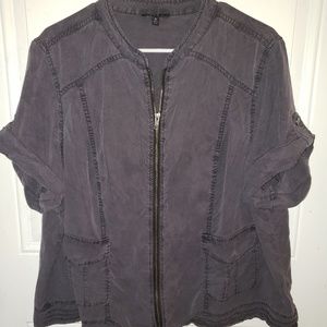 Torrid Zip Up Short Sleeve Jacket